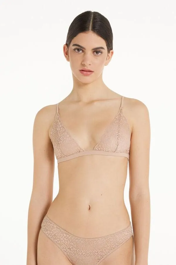 Sujetador Triángulo Lisbon Sin Relleno de Encaje Reciclado
