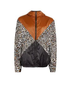 Leopard-Print Track Jacket