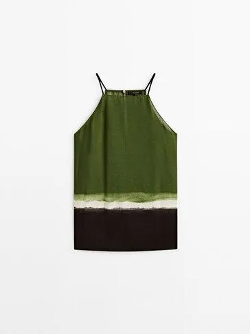 Top tirantes bajo tie dye