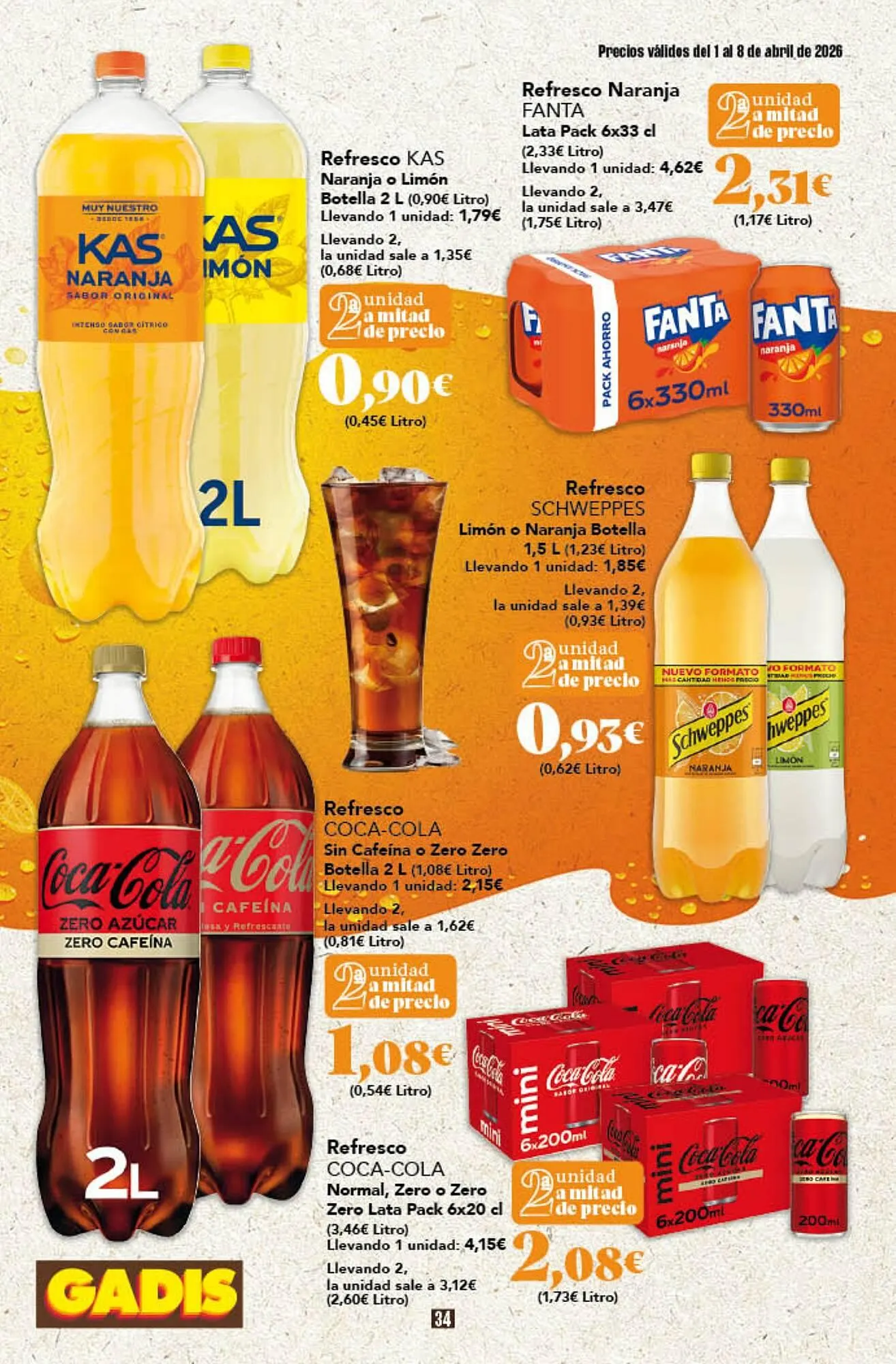 Catálogo de Folleto Gadis 1 de abril al 8 de abril 2026 - Página 34