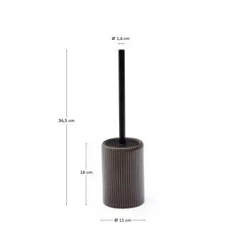 Escobilla de baño Selime de gres marrón