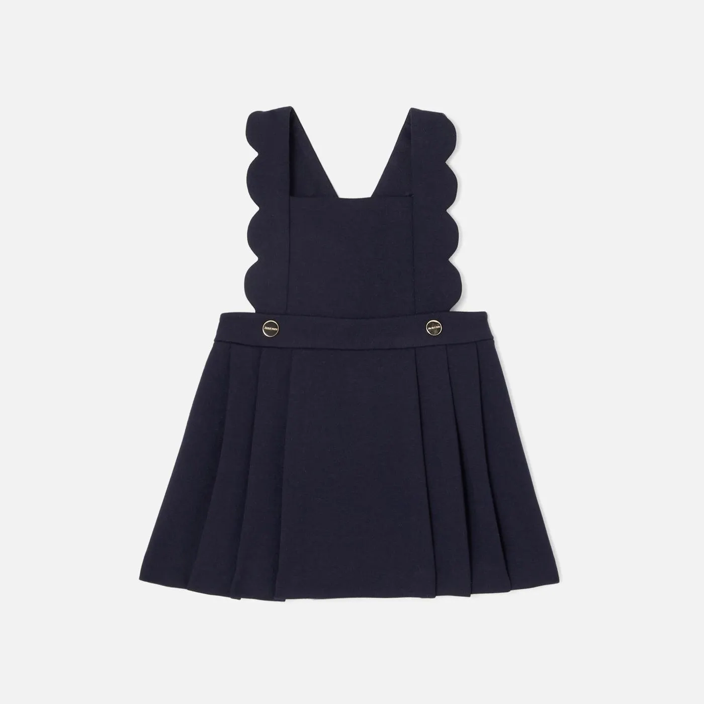 Vestido tipo pichi de punto milano para bebé niña