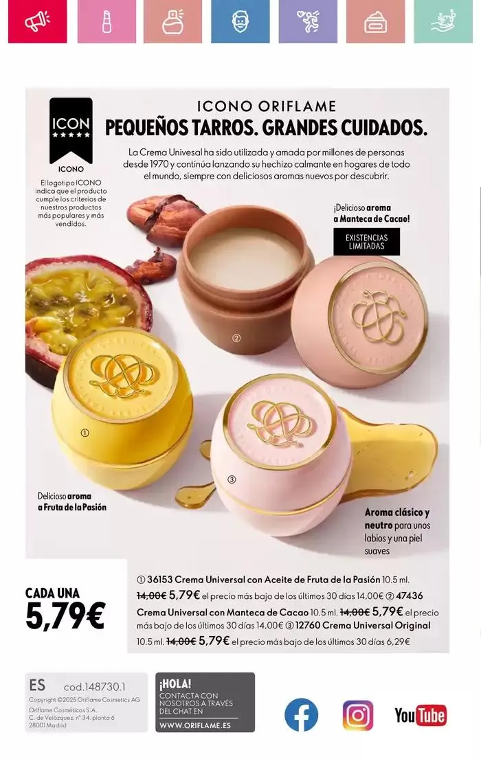 Catálogo de Catálogo Oriflame 30 de marzo al 19 de abril 2025 - Página 148