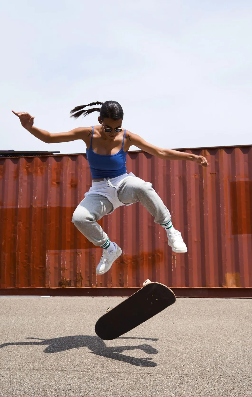 White Deportivas de corte bajo de piel suave Z80