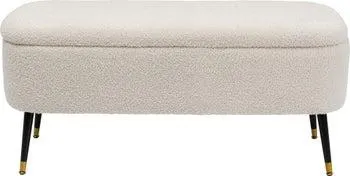 Banco con almacenaje Rico blanco