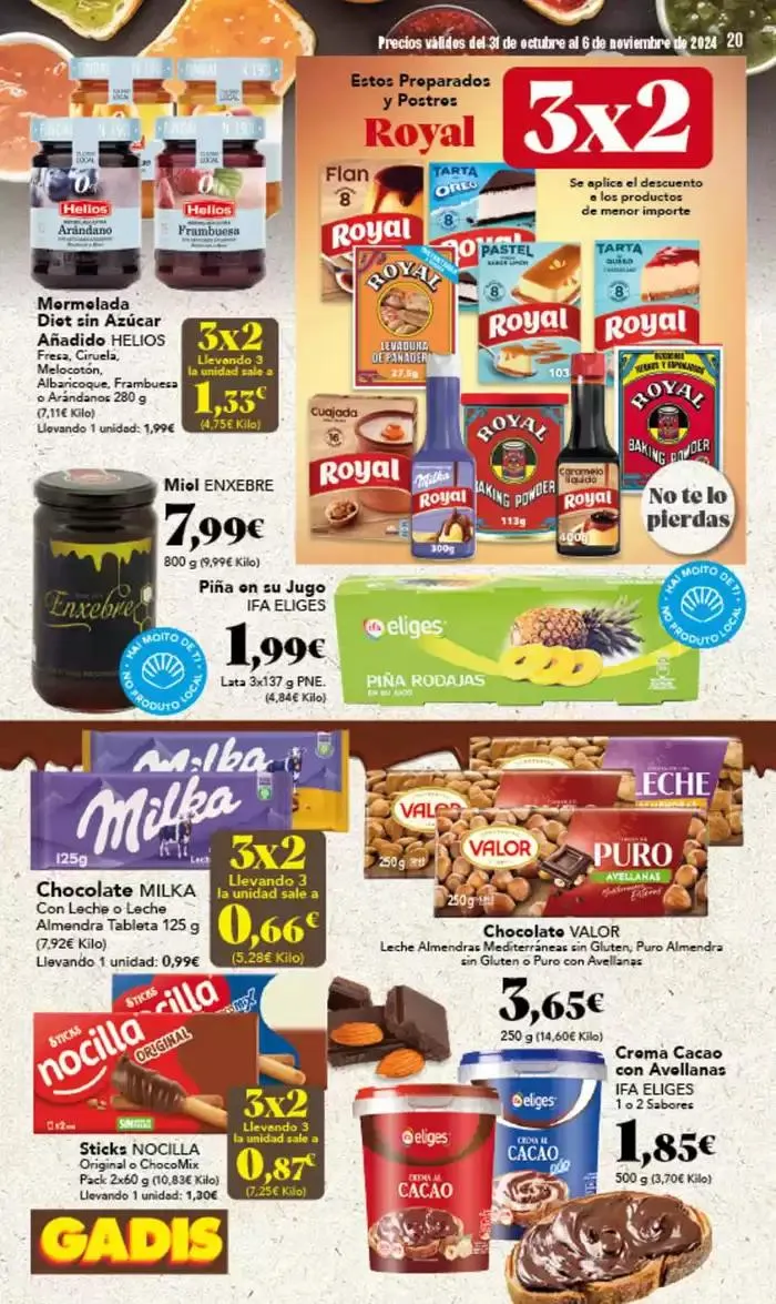 Catálogo de Catálogo Gadis Galicia 31 de octubre al 6 de noviembre 2024 - Página 20