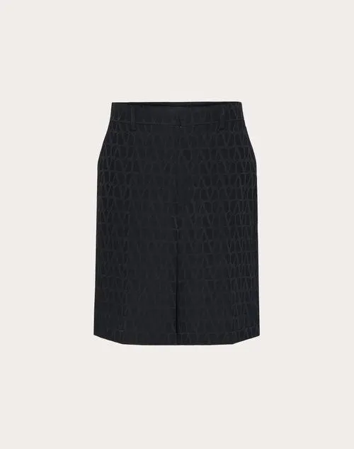 BERMUDAS DE SEDA CON ESTAMPADO TOILE ICONOGRAPHE EN TODA LA PRENDA