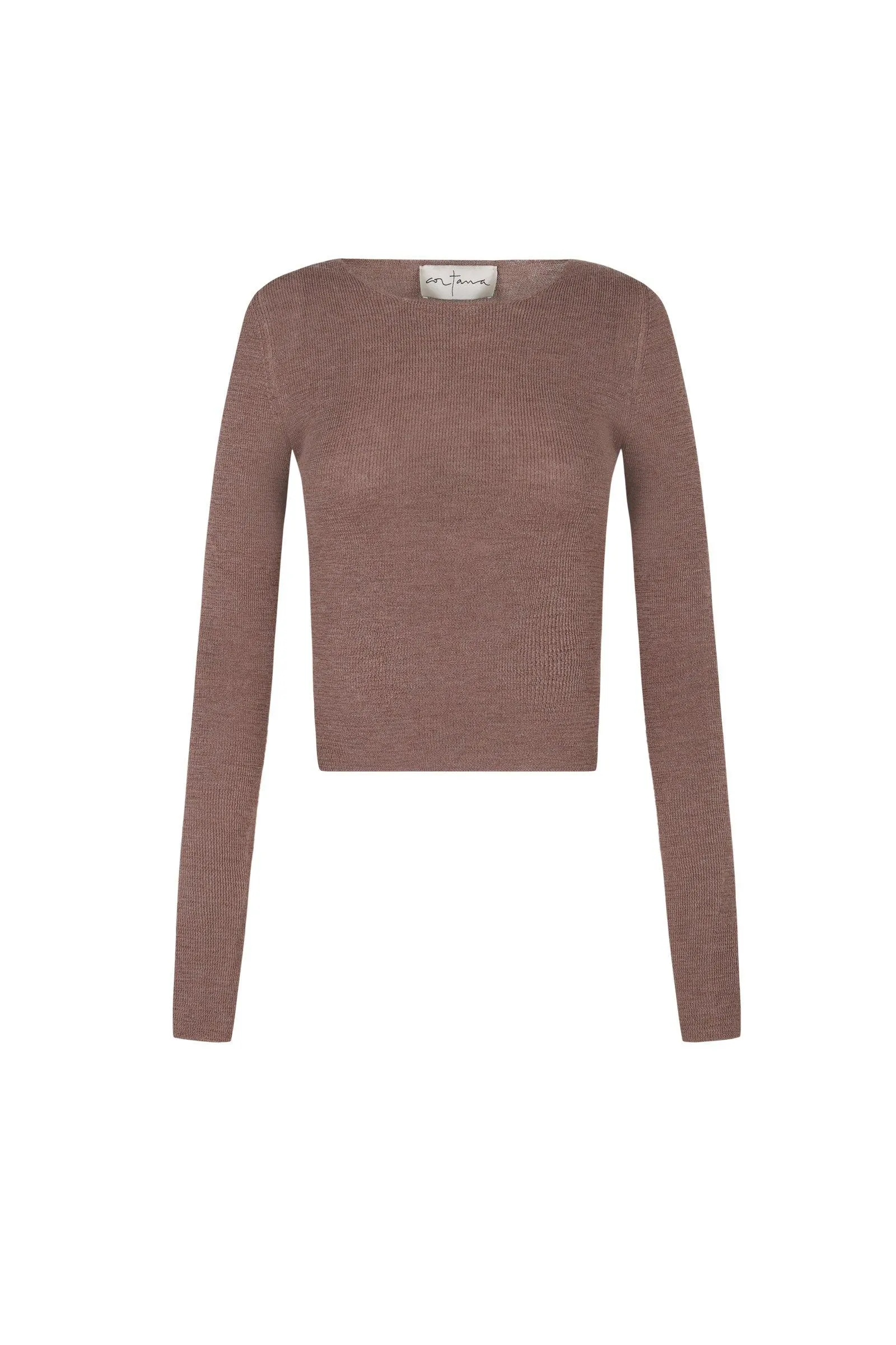 Zico, jersey en baby alpaca y lana merino rose