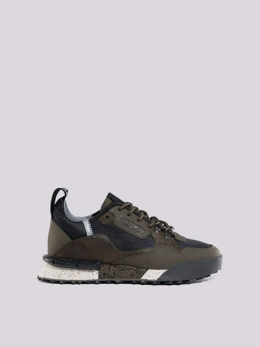 Zapatillas de piel con cordones FIELD SPEED para hombre