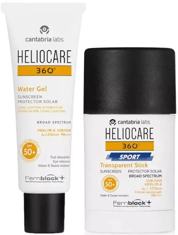 Heliocare 360 Gel Water SPF50+ 50 ml + Sport Stick SPF50+ 25 gr