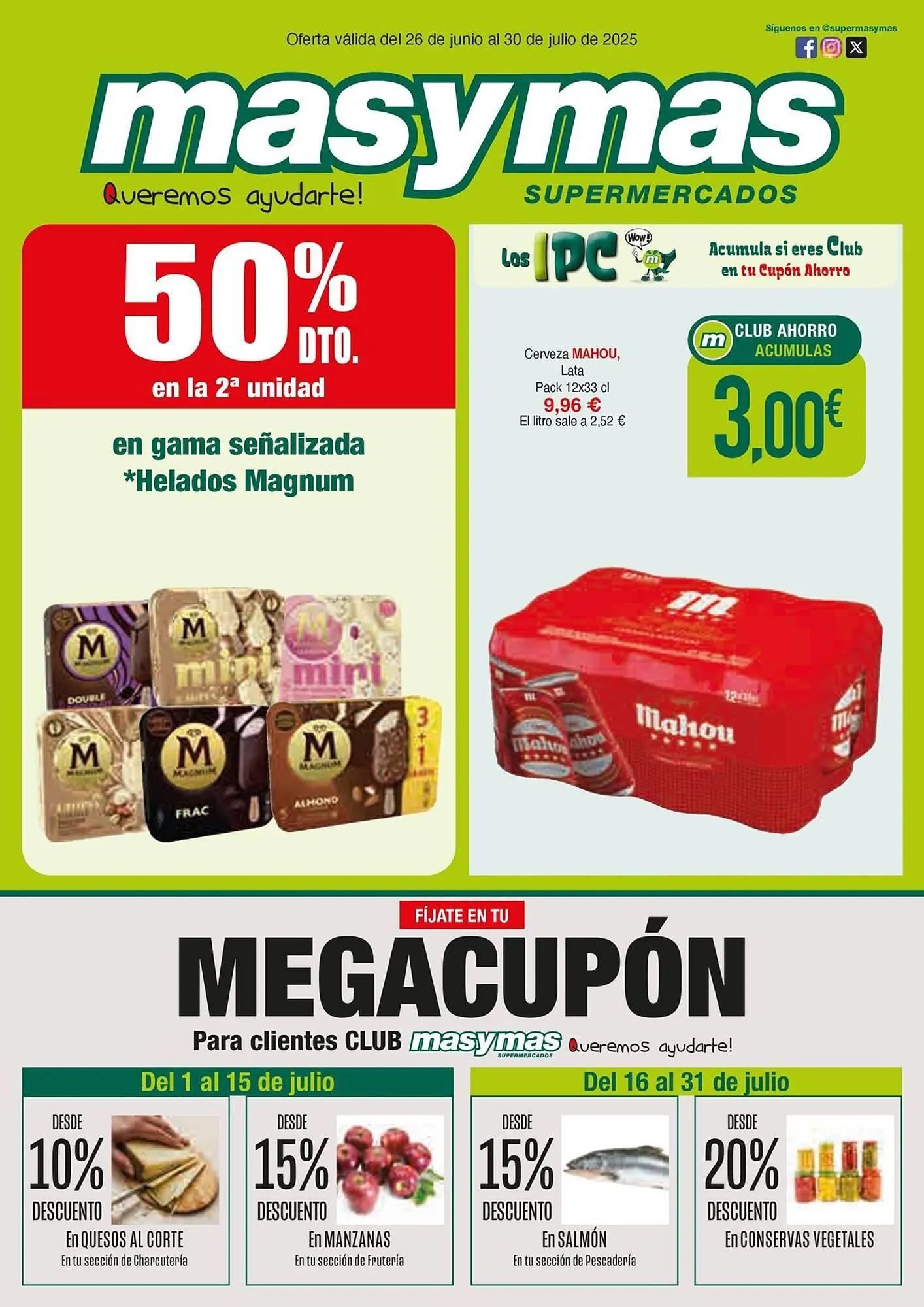 Catálogo de Folleto Masymas 26 de junio al 30 de julio 2025 - Página 1