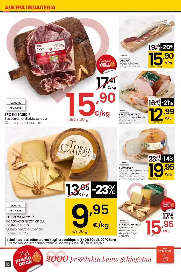 Catálogo de 2000 produktu baino gehiago, BETI PREZIO ONEAN EROSKI CENTER 30 de enero al 11 de febrero 2025 - Página 10
