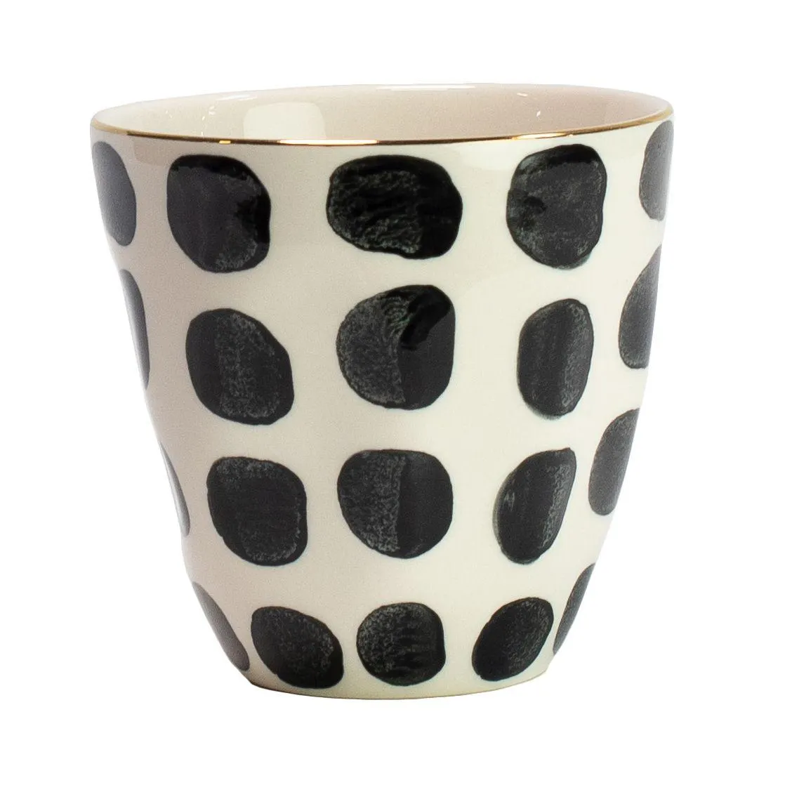 Mug Vigdis negro-blanco-oro