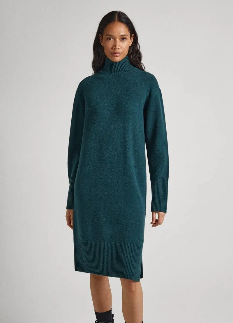 VESTIDO CORTO PUNTO LANA