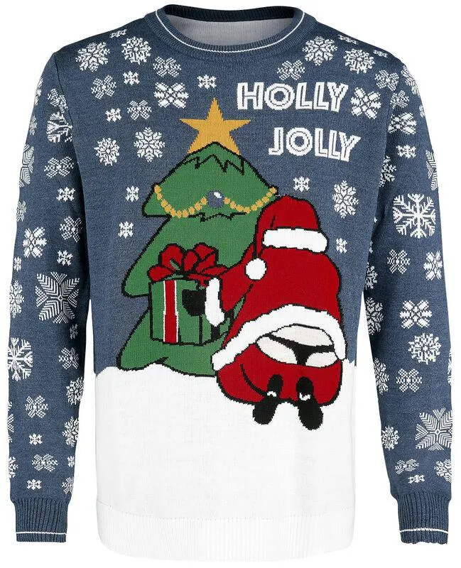 "Holly Jolly" Christmas jumper multicolor de Jersey Navideño