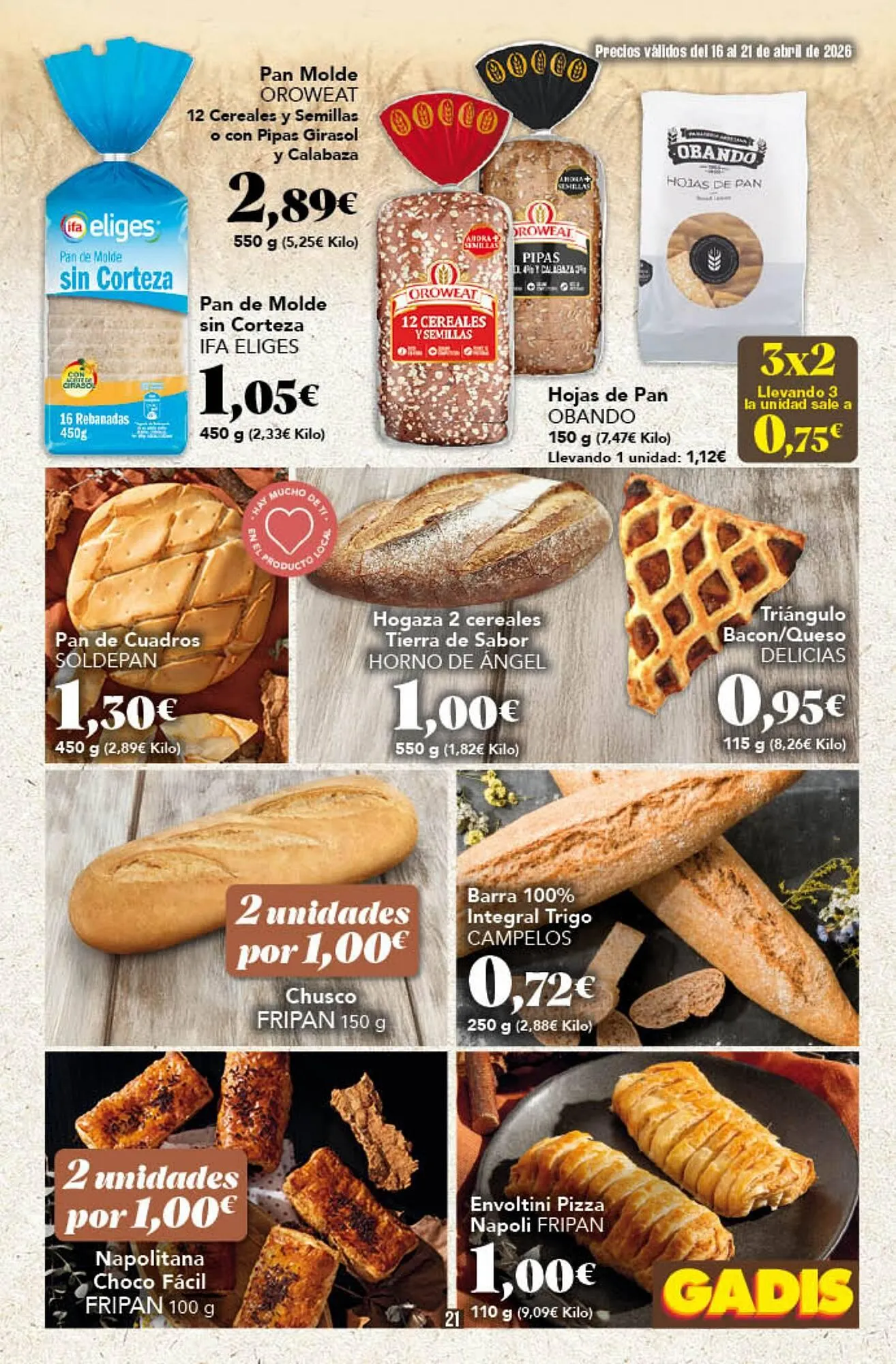 Catálogo de Folleto Gadis 16 de abril al 21 de abril 2026 - Página 21