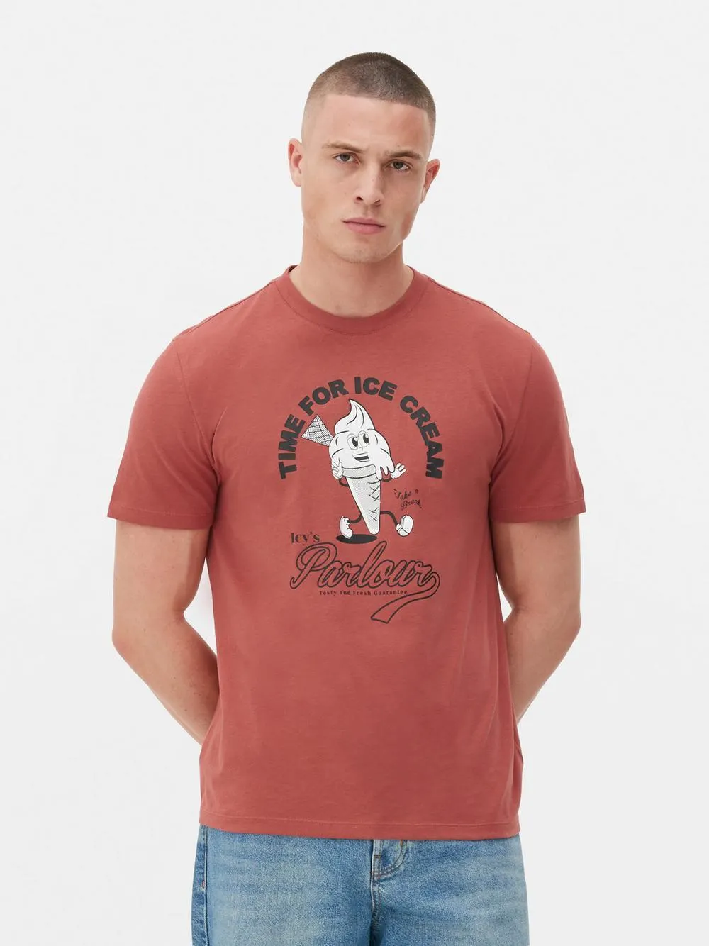 Camiseta con estampado gráfico de helado