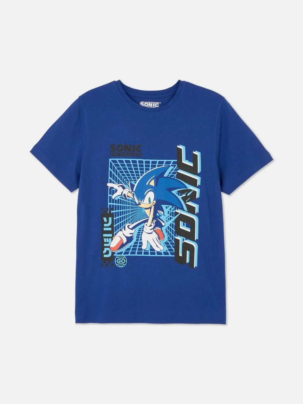 T-shirt met print Sonic The Hedgehog