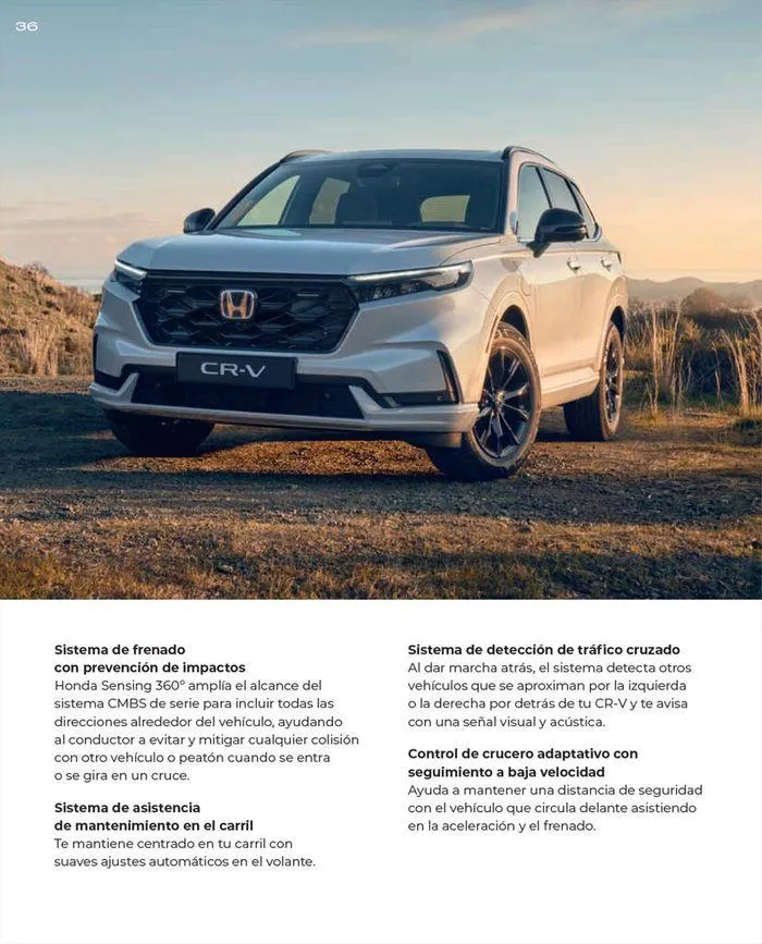 Catálogo de Honda CR-V e:HEV &amp; e:PHEV 9 de agosto al 30 de junio 2025 - Página 36