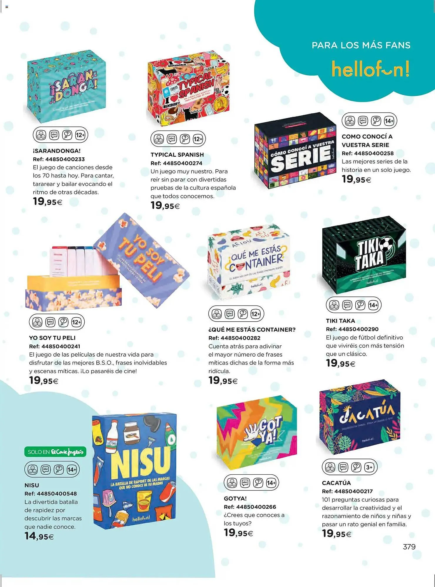 Catálogo de Catálogo El Corte Inglés 27 de octubre al 24 de diciembre 2025 - Página 379