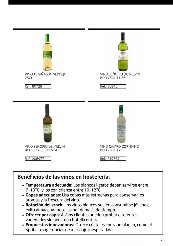 Catálogo de Nuestra selección de hostelería 1 de marzo al 30 de abril 2025 - Página 73