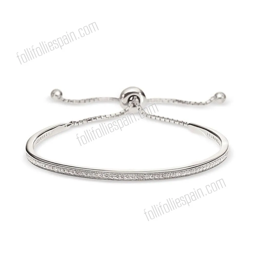 Folli Follie Essentials Brazalete de moda de plata 56% de descuento