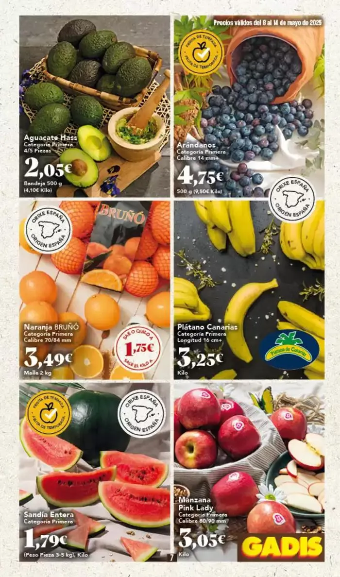 Catálogo de Precios válidos del 8 al 14 de mayo de 2025 para los Gadis de Galicia 8 de mayo al 14 de mayo 2025 - Página 7
