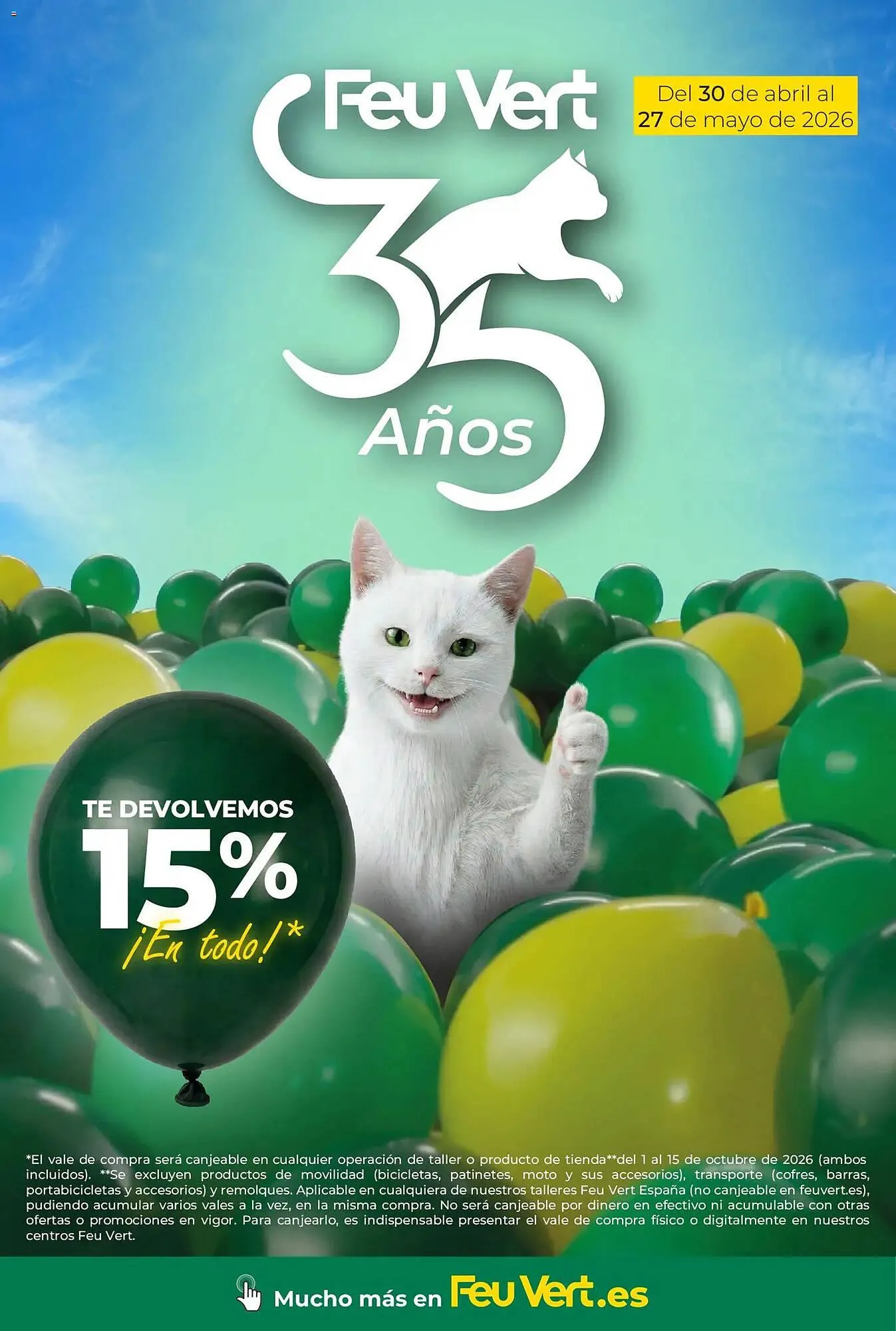 Catálogo de Folleto Feu Vert 30 de abril al 27 de mayo 2026 - Página 1