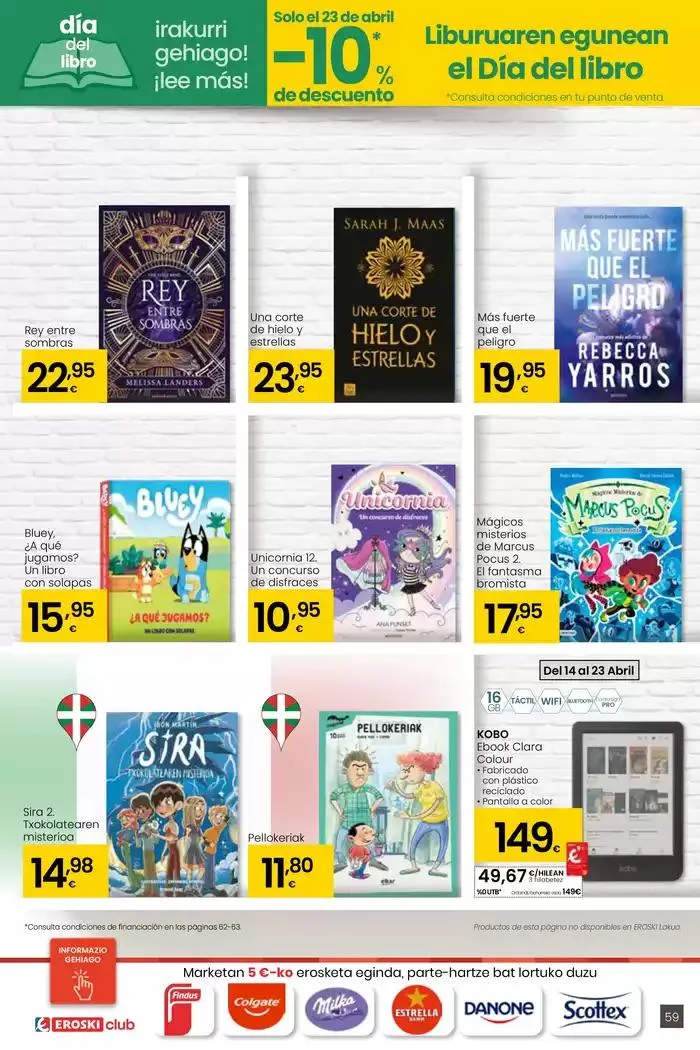 Catálogo de AUKERA OFERTA HIPERMERKATUAK EROSKI 10 de abril al 29 de abril 2025 - Página 59