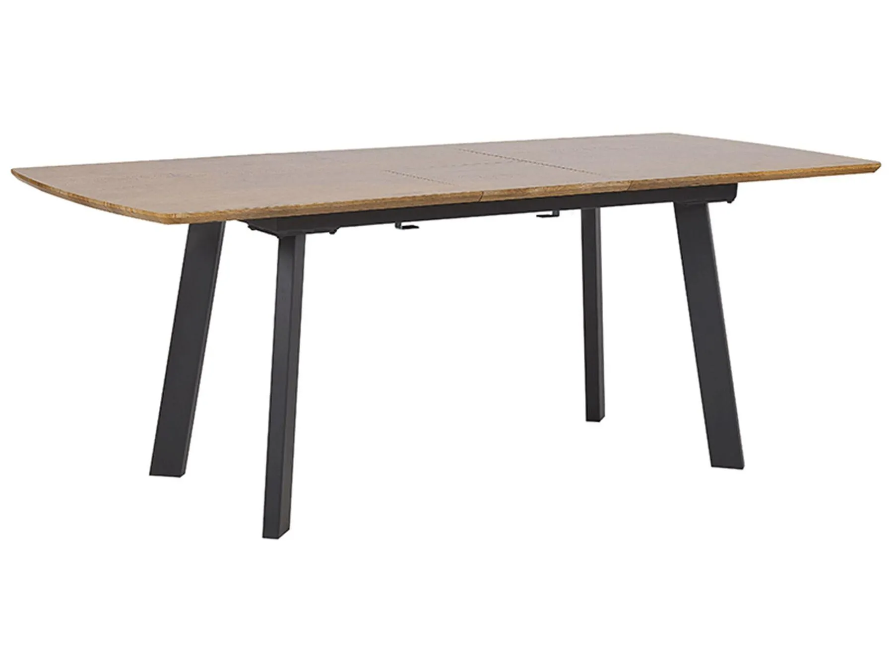 Mesa de comedor extensible SALVADOR Marrón oscuro 160/200 cm 90 cm