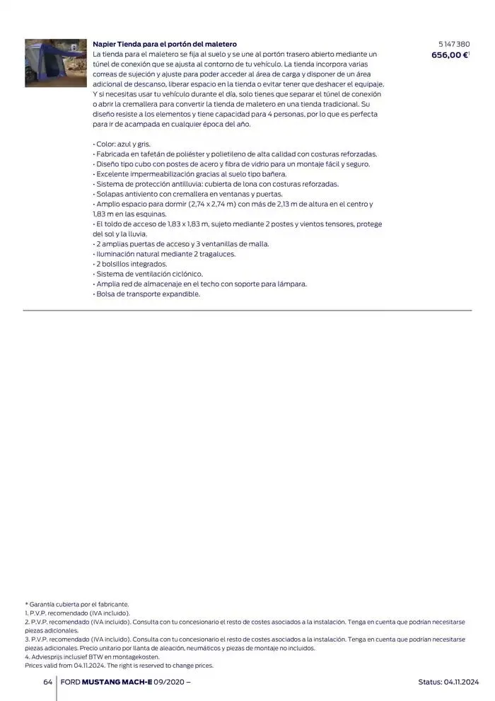 Catálogo de Ford de accesorios Ford Mustang Mach-E 13 de noviembre al 13 de noviembre 2025 - Página 64