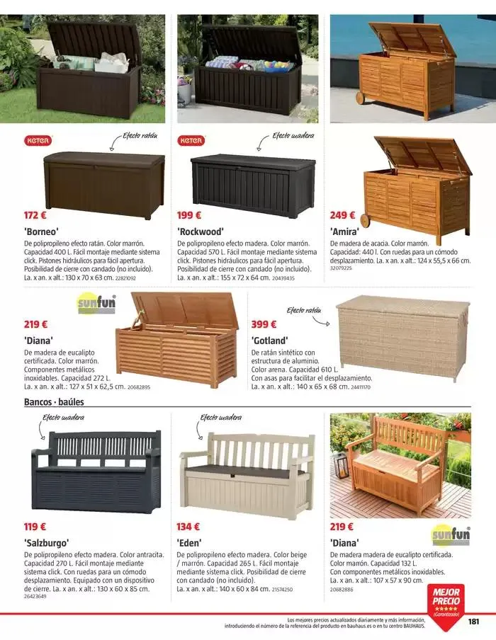 Catálogo de VERANO. Jardín, terraza, balcón. 26 de marzo al 20 de abril 2025 - Página 181