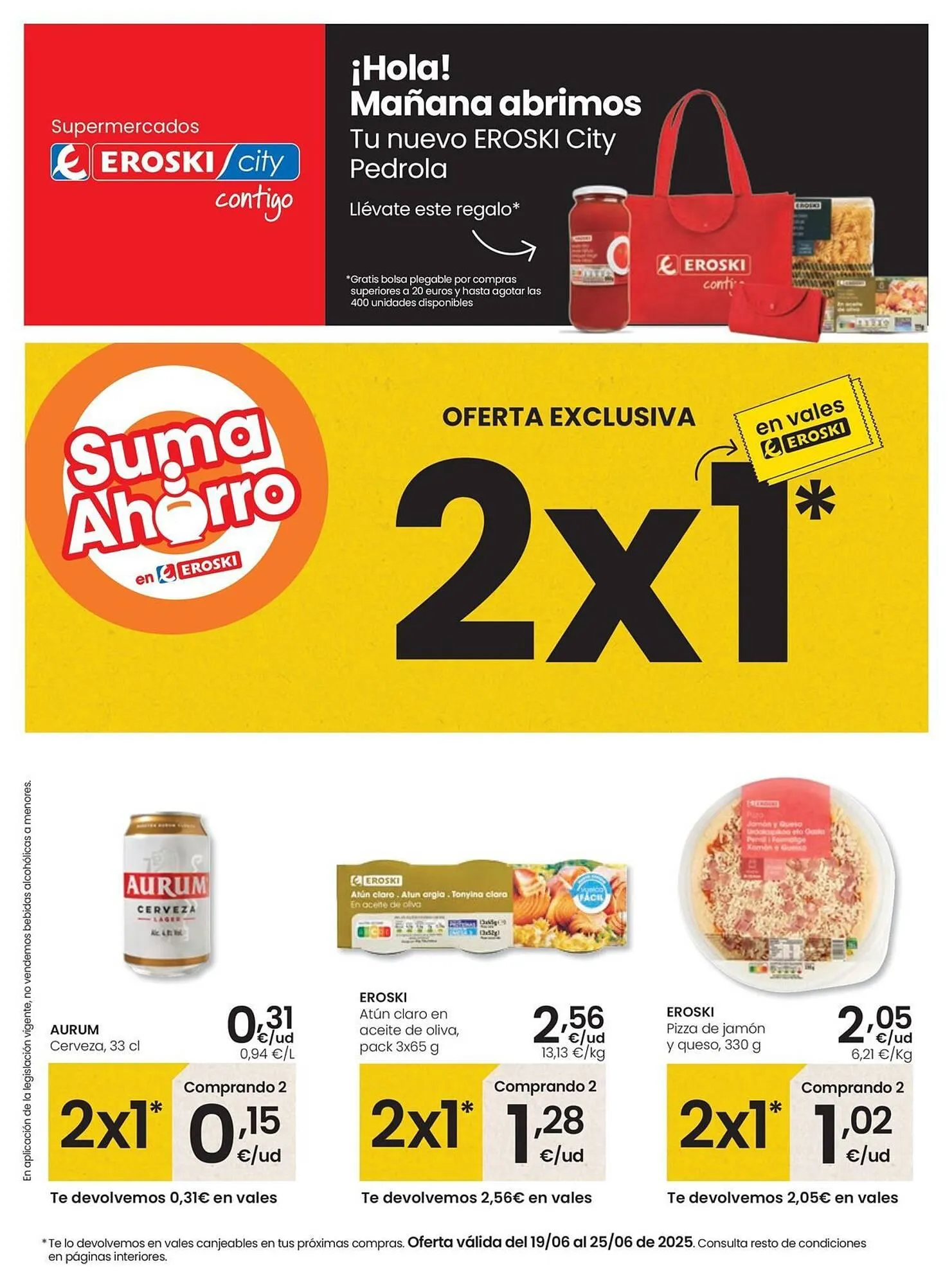 Catálogo de Folleto Eroski 19 de junio al 25 de junio 2025 - Página 1