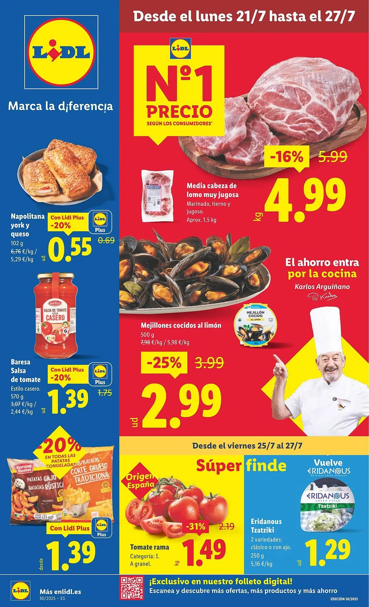 Catálogo de Folleto Lidl 21 de julio al 27 de julio 2025 - Página 1