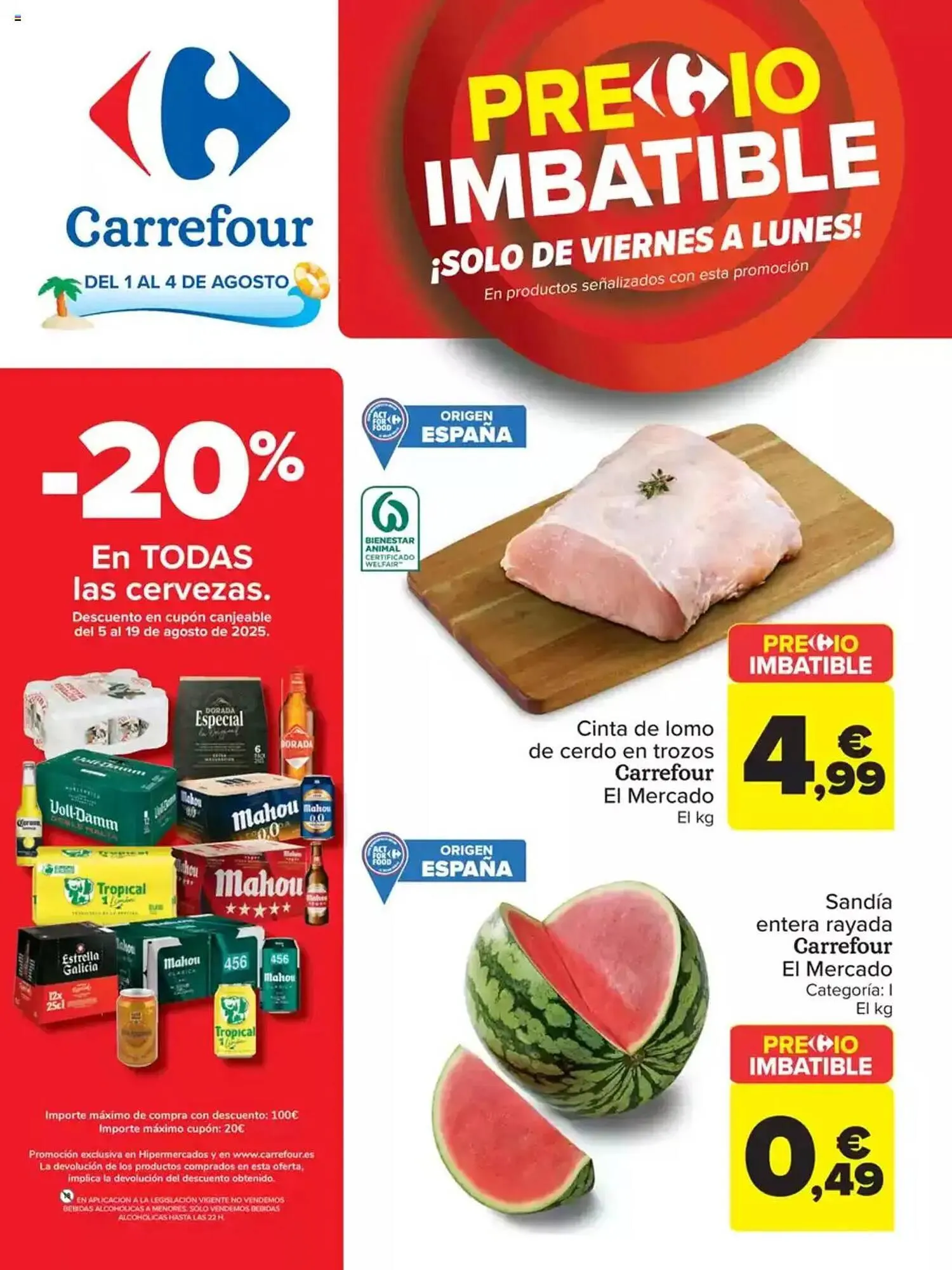 Catálogo de Folleto Carrefour 1 de agosto al 4 de agosto 2025 - Página 1