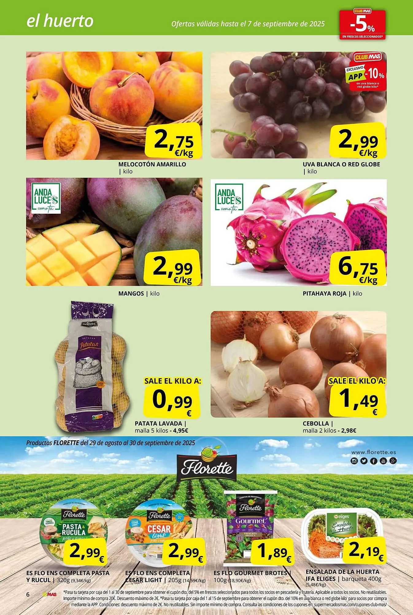 Catálogo de Folleto Supermercados MAS 29 de agosto al 30 de septiembre 2025 - Página 6