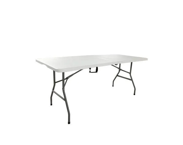 Mesa plegable y portátil gardiun new koln 240x74x74 cm de resina en color b