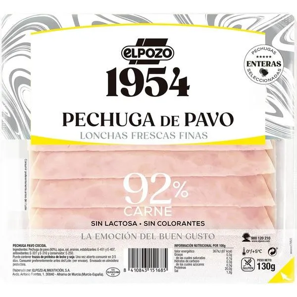 1954 PECHUGA PAVO 120G
