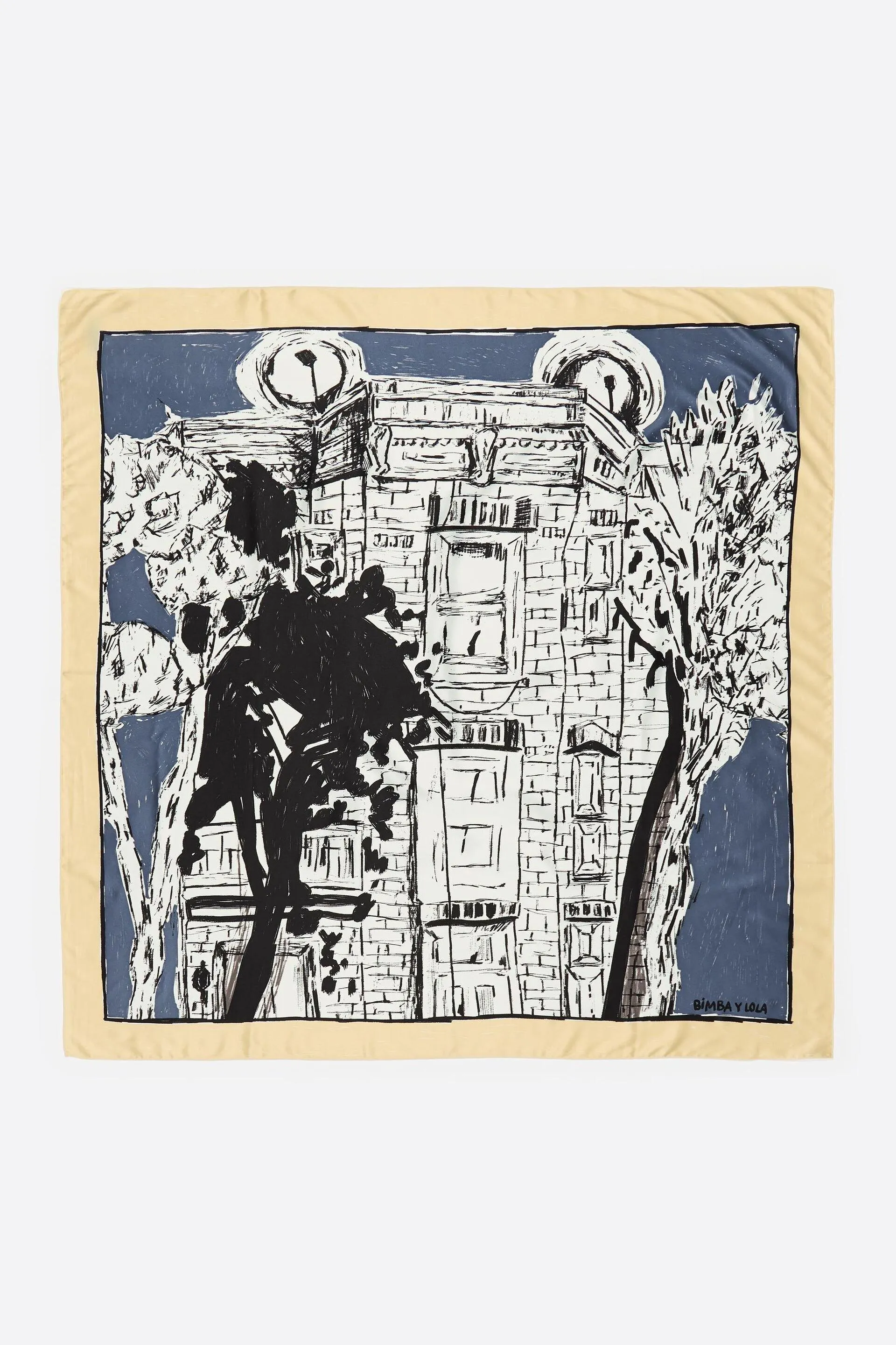 Pañuelo Bimba House trazo grafito