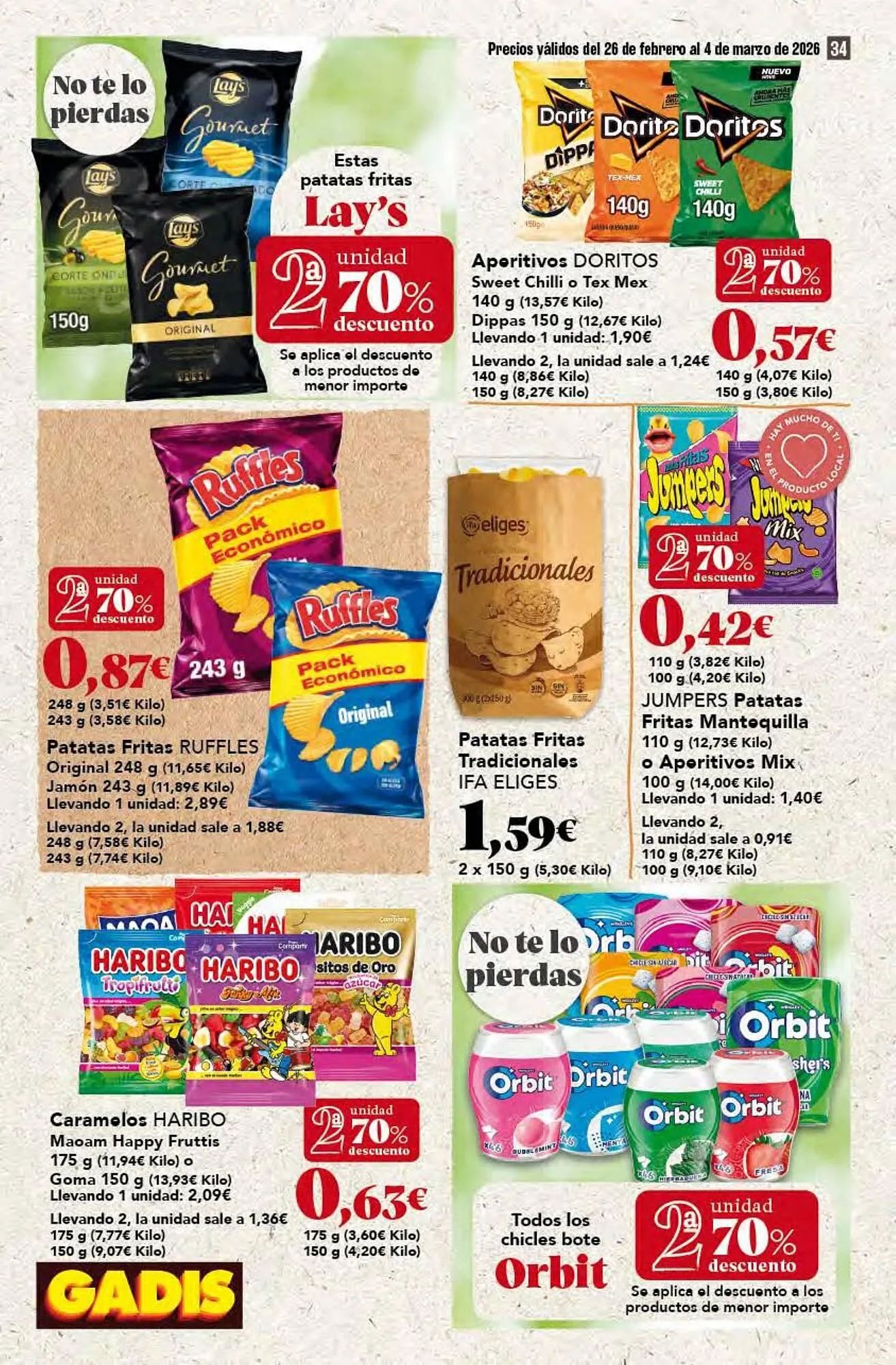 Catálogo de Folleto Gadis 26 de febrero al 4 de marzo 2026 - Página 34