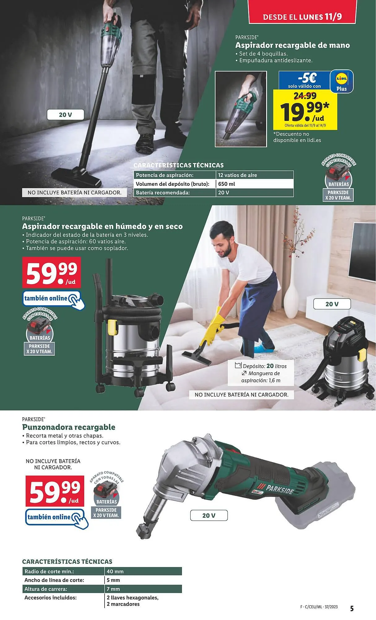 Catálogo de Folleto Lidl 11 de septiembre al 17 de septiembre 2023 - Página 5