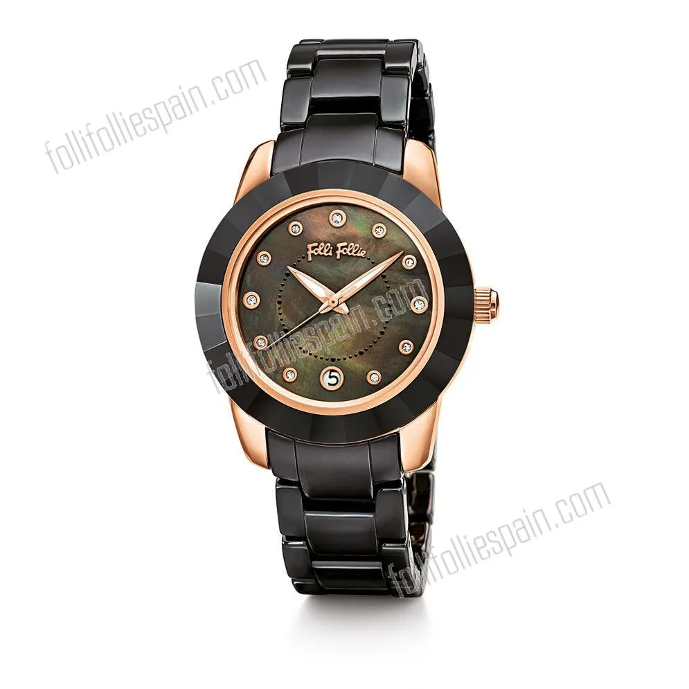 Folli Follie cerámico prismático Watch a menor precio