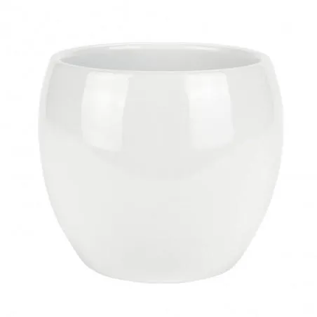 MACETERO COCO BLANCO D16X H13CM