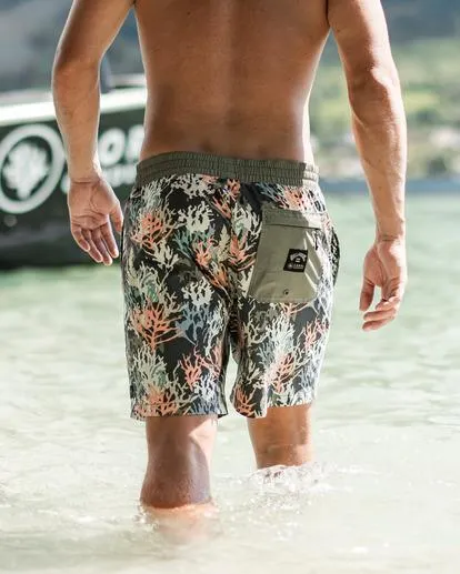 Coral Garden Layback 17" - Short de Natación para Hombre