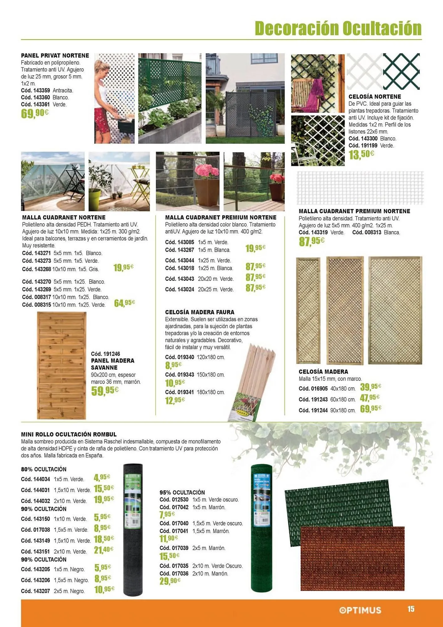 Catálogo de Folleto Optimus 21 de marzo al 31 de agosto 2024 - Página 15