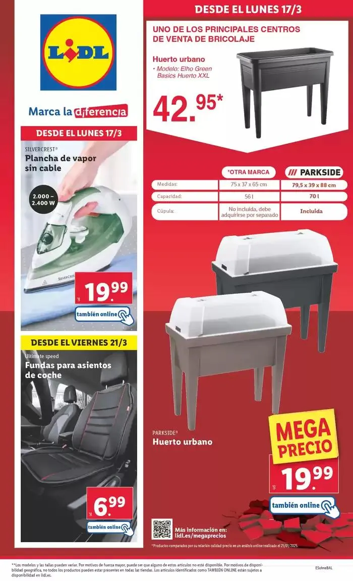 Catálogo de ¡Bazar Lidl! Ofertas válidas del 17/03 al 23/03 17 de marzo al 23 de marzo 2025 - Página 1