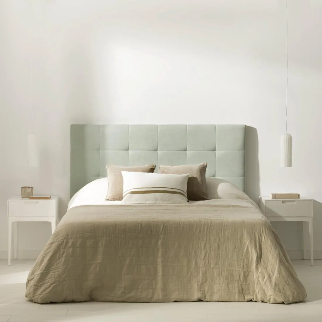 Cabecero tapizado 150/160 menta