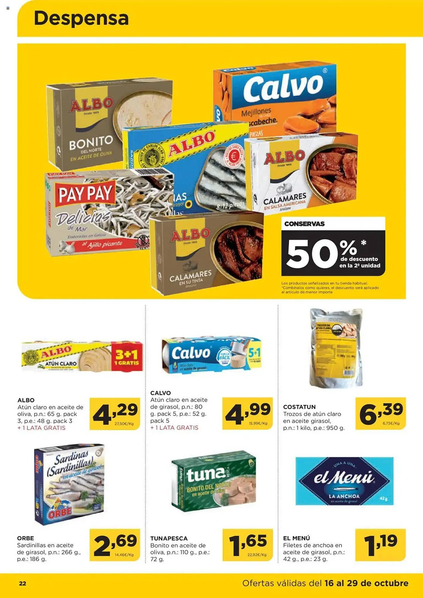 Catálogo de Folleto Alimerka 16 de octubre al 29 de octubre 2025 - Página 22