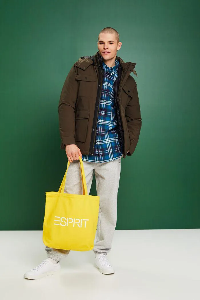 Camisa de franela con diseño unicolor