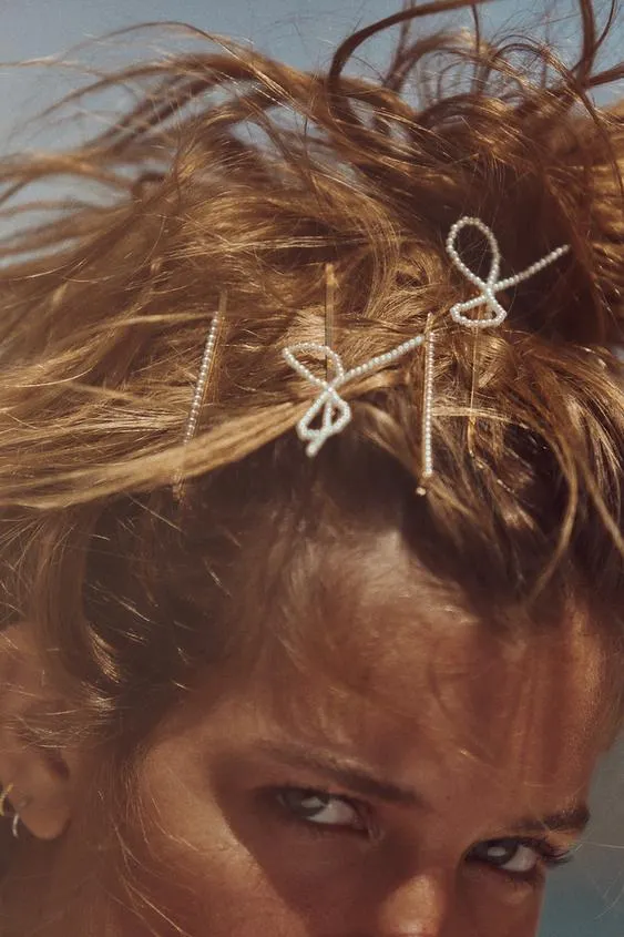 PACK PINZAS LAZOS PERLAS